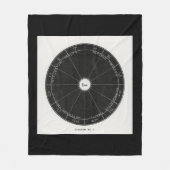 Astrologie Konstellation Hexe, Zodiac-Zeichen magi Fleecedecke (Vorderseite)