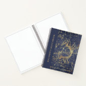 Astrologie Krebs Horoskop Sketchbook mit Name Notizblock (Innenseite)