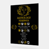 Astrologie Lesen Acrylschild (Winkel)