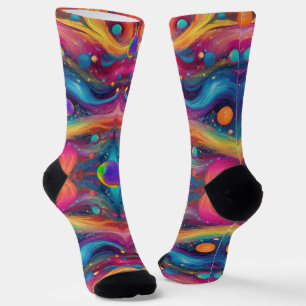Astrologie Planet Weltraum Galaxie Universum Socken