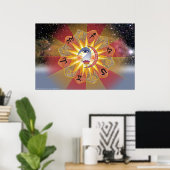 Astrologie Poster (Heimbüro)
