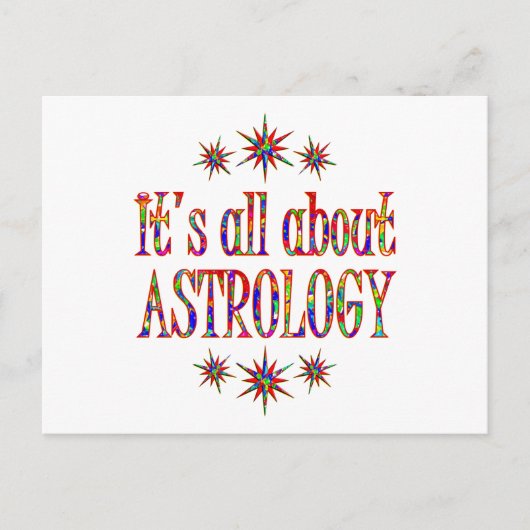 ASTROLOGIE POSTKARTE (Vorderseite)