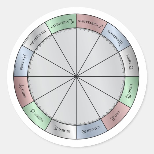 Astrologie Radaufkleber 3" Runder Aufkleber (Vorderseite)