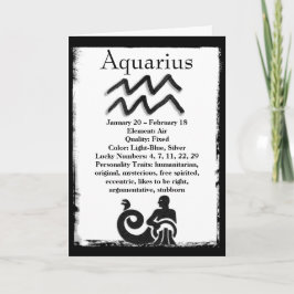 Astrologie Schild Aquarius Horoskop Zodiac Karte