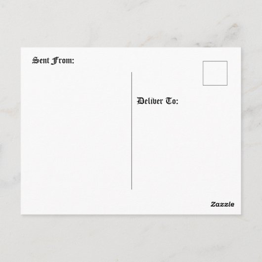 Astrologie Schild Aquarius Horoskop Zodiac Postkarte (Rückseite)