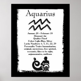 Astrologie Schild Aquarius Horoskop Zodiac Symbol