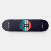 Astrologie Skateboard mit Gemini Symbol (Horizontal)