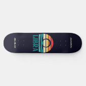 Astrologie Skateboard mit Libra Symbol (Horizontal)