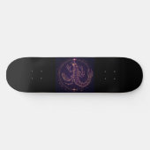Astrologie Skateboard mit Scorpio-Symbol (Horizontal)