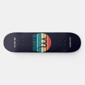 Astrologie Skateboard mit Scorpio-Symbol (Horizontal)