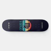 Astrologie Skateboard mit Virgo-Symbol (Horizontal)