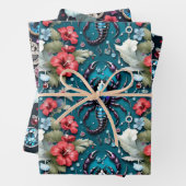 Astrologie Skorpio Blume Kristallleuchten Geschenkpapier Set (Beispiel)