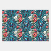 Astrologie Skorpio Blume Kristallleuchten Geschenkpapier Set (Vorderseite)