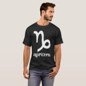 Astrologie Steinbock Tierkreiszeichen T-Shirt (Vorne ganz)