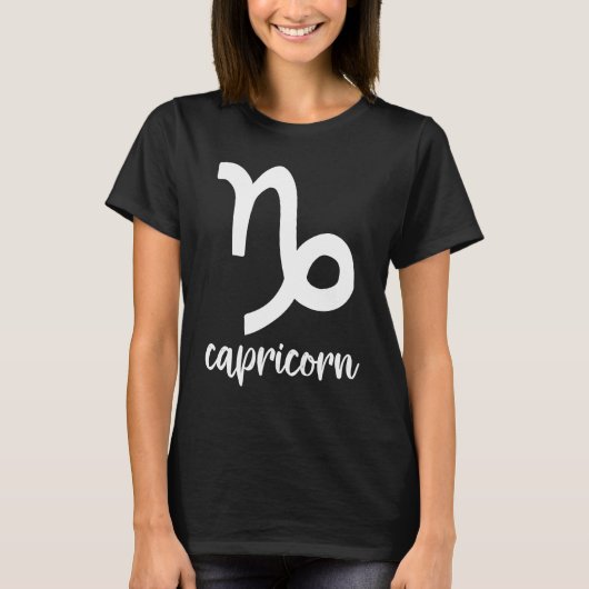 Astrologie Steinbock Tierkreiszeichen T-Shirt (Vorderseite)