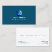 Astrologie, Sterne, Planet Blau Visitenkarte (Vorne/Hinten)