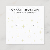 Astrologie Sterne Schmuckausweis-Karte erden Quadratische Visitenkarte (Vorderseite)