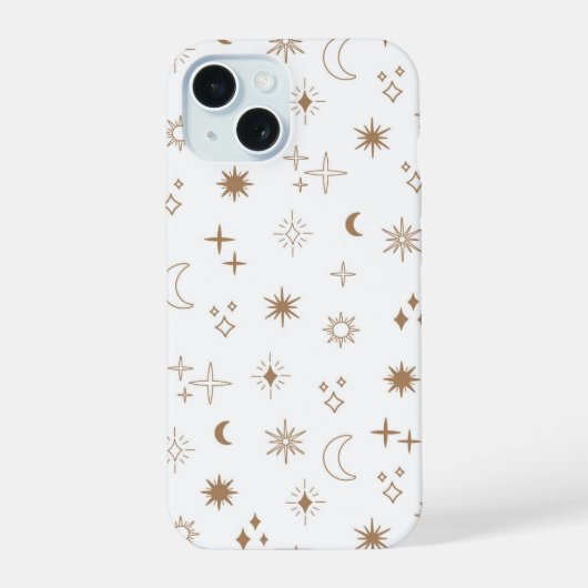 Astrologie-Sternmuster iPhone 15 Hülle (Rückseite)