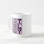 Astrologie, Studie der Zodiaka-Zeichen Kaffeetasse (Vorderseite Links)