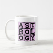 Astrologie, Studie der Zodiaka-Zeichen Kaffeetasse (Links)