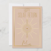 Astrologie Thema Geburtstag Karte (Vorderseite)