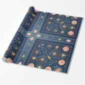 Astrologie Theme Wrapping Paper Geschenkpapier (Ungerollt)