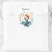 Astrologie Tierzeichen von Sagittarius Wasserfarbe Runder Aufkleber (Tasche)