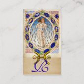 ASTROLOGIE UND ZODIAKALE ZEICHEN Astrologe Parchme Visitenkarte (Rückseite)