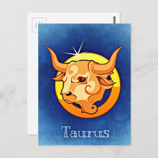 Astrologie Unterschrift Taurus Postkarte (Vorne/Hinten)