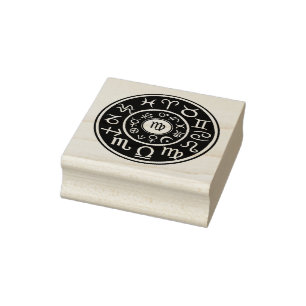 Astrologie Virgo Zodiac Gummi Design Briefmarke Gummistempel