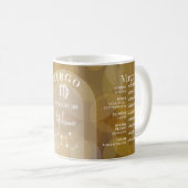 Astrologie Virgo Zodiac Signage Foto Custom Geburt Kaffeetasse (VorderseiteRechts)