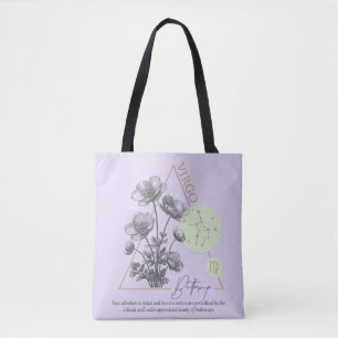 Astrologie/Virgo Zodiac Signatur Blume Buttercup Tasche