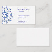 Astrologie-Visitenkarte-Schablone Visitenkarte (Vorne/Hinten)