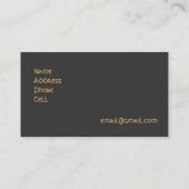 Astrologie-Visitenkarte Visitenkarte (Rückseite)