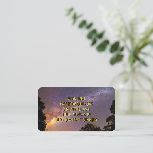 Astrologie-Visitenkarten Visitenkarte (Stehend Vorderseite)