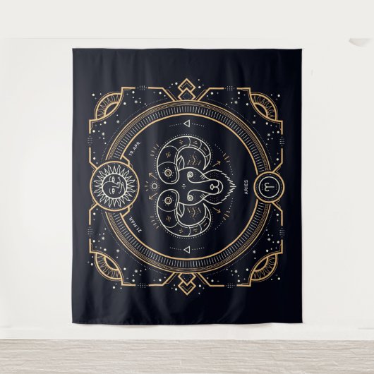 Astrologie Wandteppich (Vorderseite)