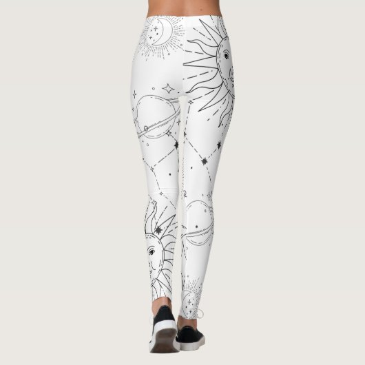 ASTROLOGIE (WEISS) LEGGINGS (Rückseite)