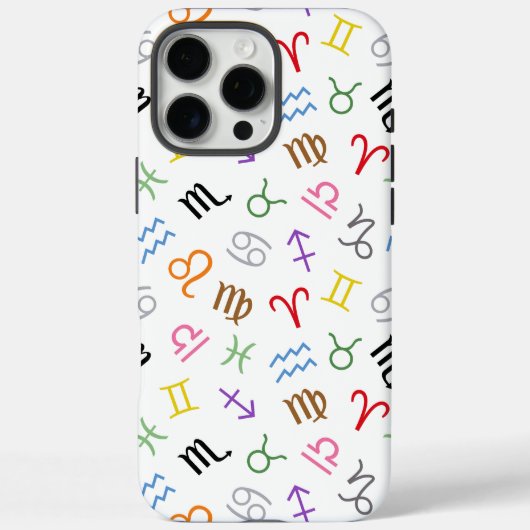 Astrologie Zeichen Farbe+Weiß Muster Zeichen Case-Mate iPhone Hülle (Rückseite)