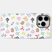 Astrologie Zeichen Farbe+Weiß Muster Zeichen Case-Mate iPhone Hülle (Rückseite (Horizontal))