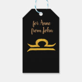 Astrologie-Zeichen Geschenkanhänger (Rückseite)