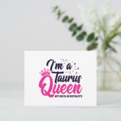 Astrologie Zodiac April und Mai Geburtstag Taurus  Postkarte (Stehend Vorderseite)