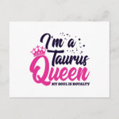 Astrologie Zodiac April und Mai Geburtstag Taurus  Postkarte (Vorderseite)