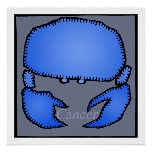 Astrologie Zodiac Cancer Sign Birthday 20x20 P Poster (Vorderseite)