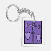 Astrologie Zodiac Libra Geburt 2 Seite K Schlüsselanhänger (Vorderseite links)