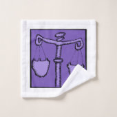 Astrologie Zodiac Libra Geburt Bath T Badhandtuch Set (Waschlappen)