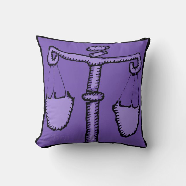 Astrologie Zodiac Libra Geburt Pillow Kissen (Vorderseite)