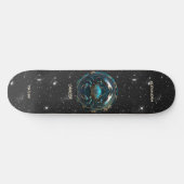 Astrologie Zodiac-Schildkrebs Personalisiert Skateboard (Horizontal)