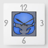 Astrologie Zodiac-Schildkrötenklee Quadratische Wanduhr (Vorderseite)