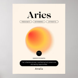 Astrologie Zodiac Sign Aries Poster