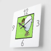 Astrologie Zodiac Sign Aries Wall Clock Quadratische Wanduhr (Winkel)